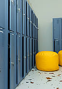 Шафа для одягу металева ШОМ-300/4/8 в роздягальні, фото 4