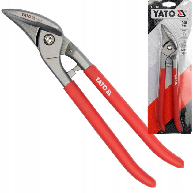 Ножиці по металу YATO праві 260 мм YT-1901