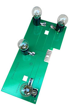 Плата заднього ліхтаря ВАЗ 2104, права, з лампами, WATT