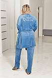 Домашній жіночий комплект трійка, фото 2