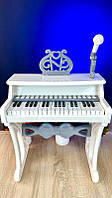 Дитяче піаніно синтезатор 328-60 мікрофонів, стільчик, 37 клавіш, працює від мережі або батарейок
