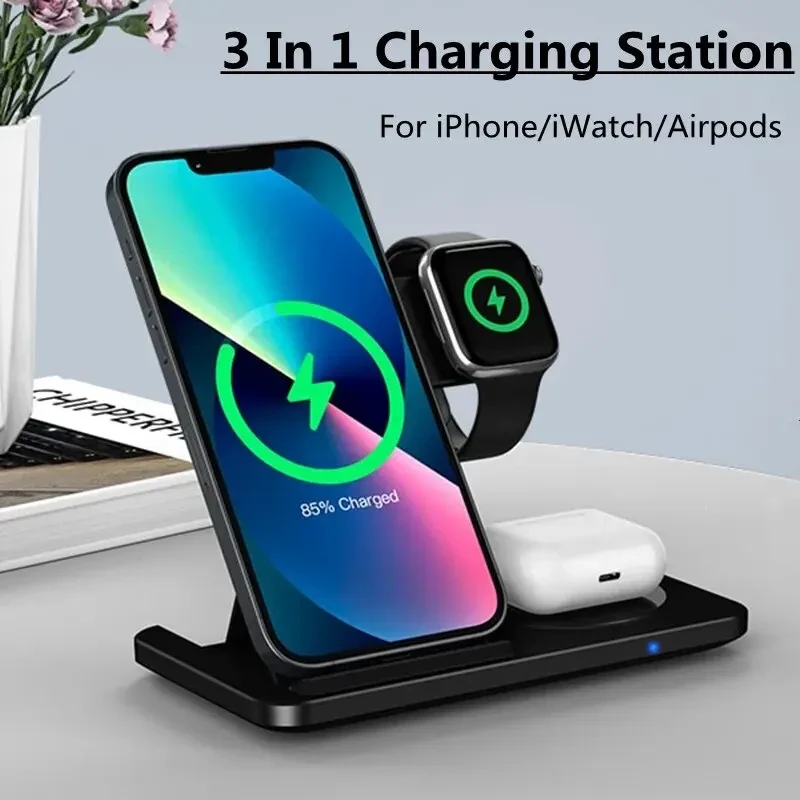 Бездротова зарядна станція 3 в 1 AND XL-1495, фото 1