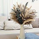 Букет сухоцвітів із пампасної трави Бохо-шик, фото 2