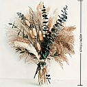 Букет сухоцвітів із пампасної трави Бохо-шик, фото 3