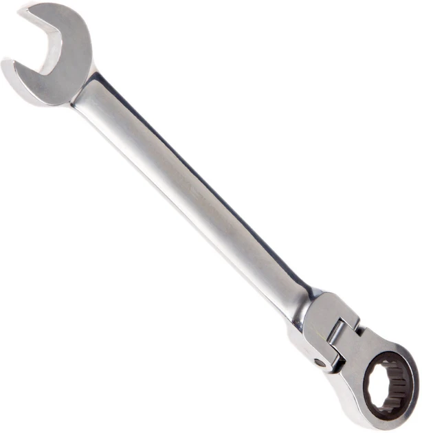Ключ ріжково-накидний шарнірний з тріскачкою 18 мм, фото 1