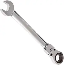 Ключ ріжково-накидний шарнірний з тріскачкою 15 мм