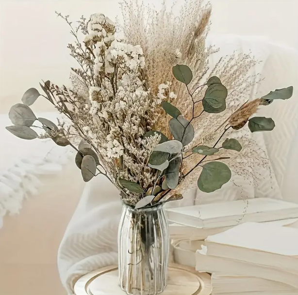 Букет сухоцвітів із пампасної трави Бохо-шик, фото 1