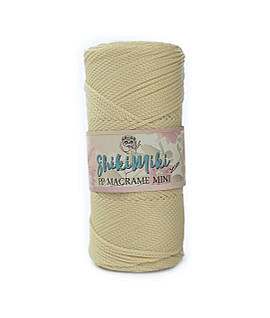 Трикотажний шнур поліпропіленовий PP Macrаme Mini, колір Молочний