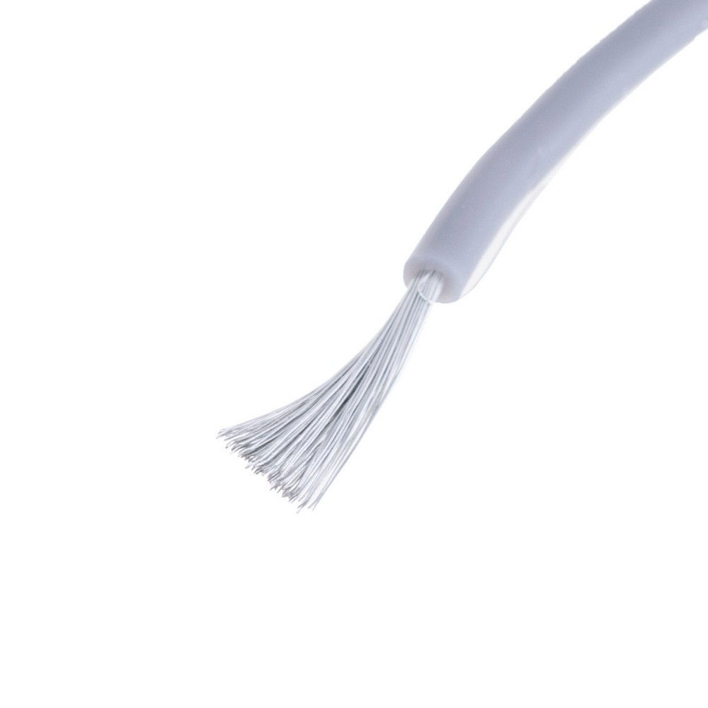 Силіконовий дріт 20AWG (0.5mm2-100/0.08TS) сірий, 1 м