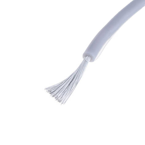 Силіконовий дріт 20AWG (0.5mm2-100/0.08TS) сірий, 1 м, фото 1