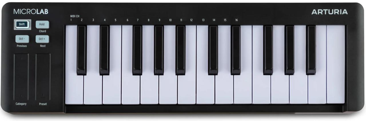 MIDI-клавіатура Arturia MicroLab MK3 (Black), фото 1