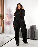 Костюм жіночий велюровий із декором, фото 2