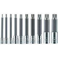 Набір довгих біт SPLINE M4-M18 10 од. Falon-Tech FT1418, фото 3