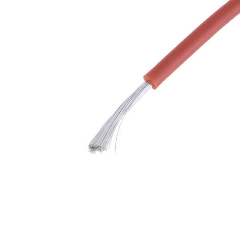Силіконовий дріт 20AWG (0.5mm2-100/0.08TS) коричневий, 1 м, фото 1
