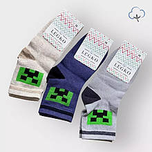 626хл Дитячі шкарпетки для хлопчика з принтом Minecraft, тм Legko, розмір 16