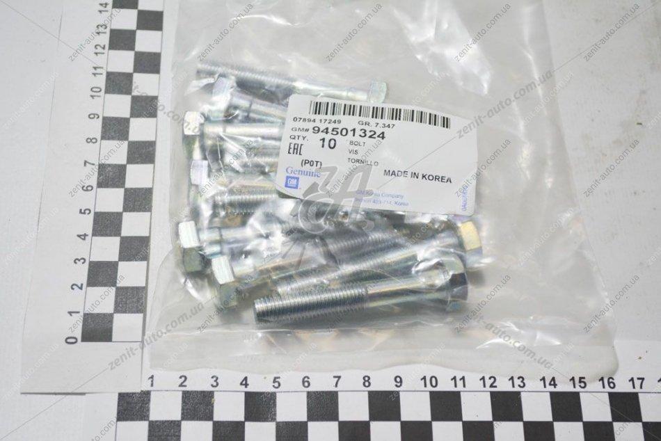 Болт Ланос, Sens, Нексия амортизатора заднього 10х1,25х60 (94501324) (GM), фото 1