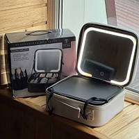 Косметичка с led подсветкой, Косметичка для путешествий с баночками, Дорожный органайзер дял косметики UE-46