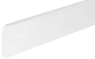 Заглушка 38мм одностороння Р=6 ліва біла, фото 1