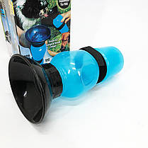 Поїлка для собак дорожня переносна Aqua Dog 537 мл портативна пляшка для великих та дрібних LZ-762 собак FS-97, фото 3