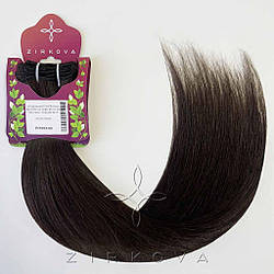 Натуральне Слов'янське Волосся на Тресі 45-50 см 100 грам, Чорний №1A