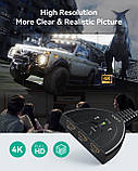 HDMI перемикач GANA 3 порти, 4K, Full HD, 3D, позолочений, з кабелем, фото 3