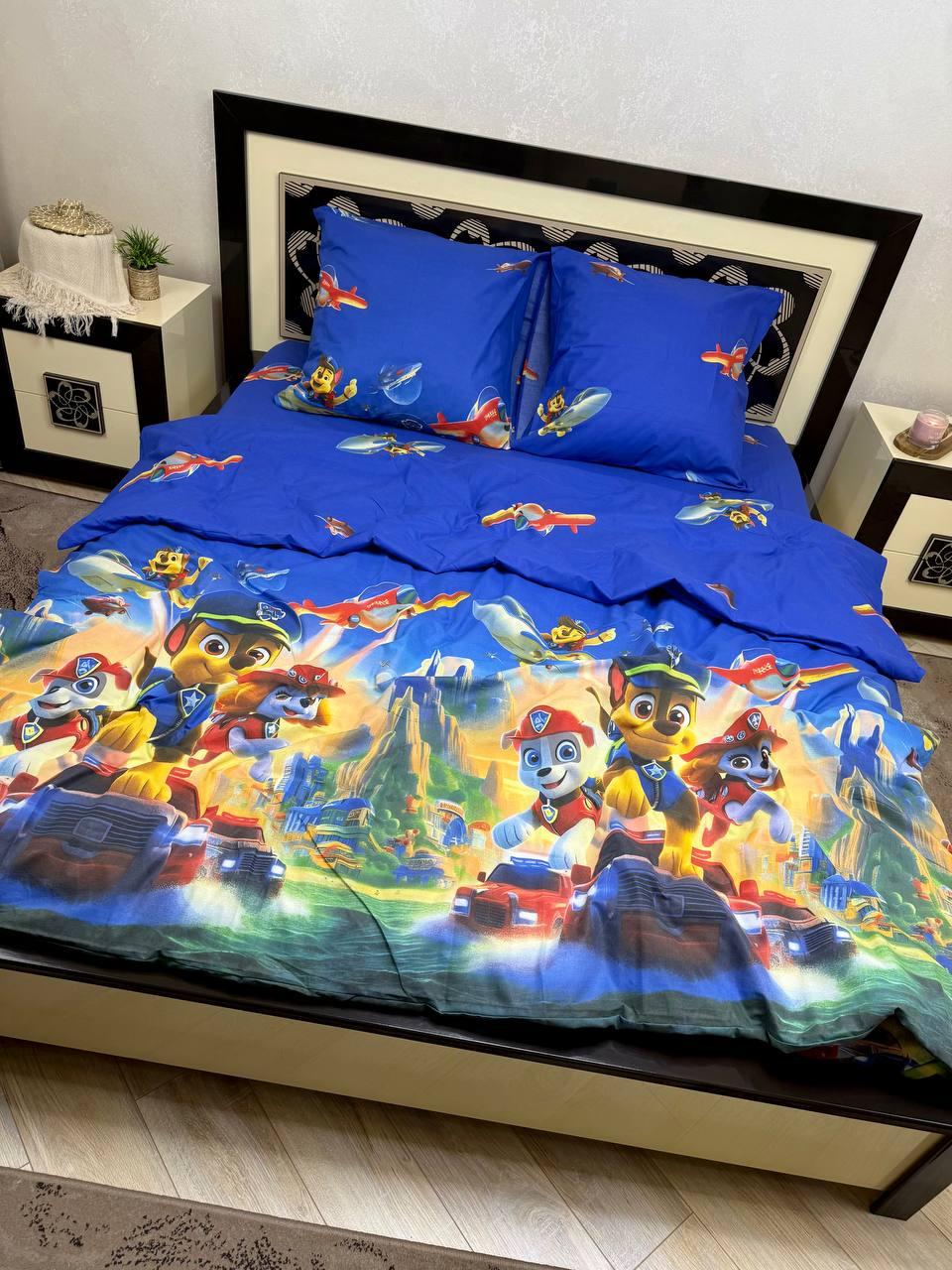 Постільна білизна дитяча бязь Gold Патруль авіа, фото 1