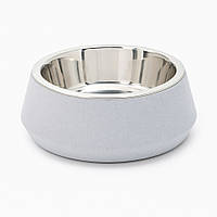 Swastic Stone миска для собак бамбукова 470 мл (біла) з протиковзкою основою