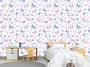 Самоклеючі плівка Oracal арт принт в дитячу, кімнату немовля "Різнокольорові силуети метеликів", фото 6