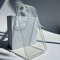 Прозрачный силиконовый чехол с микроблеском на Apple iPhone 16 Pro