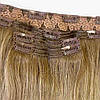 Натуральне Слов'янське Волосся на Заколках 45-50 см 110 грам, Балаяж №8A-1002, фото 7