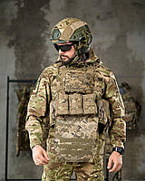 Плитоноска 4 точки скидання REGERT з рюкзаком піксель ПП7857