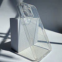 Прозрачный силиконовый чехол с микроблеском на Apple iPhone 14 Pro Max