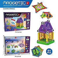 Магнітний конструктор AQ 2267 Т1 "Фігури, 9 типів елементів" 81 деталь