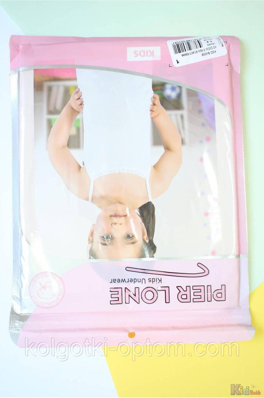 ОПТОМ Майка білизняна біла для дівчинки (5-6 років) Pier Lone 8681788601591, фото 1