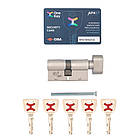 Циліндр CISA AP4 S 60T (30*30T) нікель матовий 5 ключів, фото 10