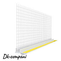 Профіль віконний примикаючий з сіткою Vertex 2,5м білий