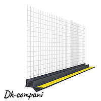 Профіль віконний примикаючий з сіткою Vertex 2,5м графіт