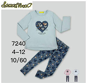 Набір-двійка для дівчаток оптом, Lemon tree, 4-12 років, арт. 7240