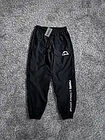 Штани Manto нейлон, чоловічі спортивні штани Манто тонкі, чорні спортивки штани з кишенями