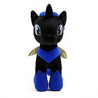 М'яка іграшка Єдиноріг Принцеса Луна 31 см — чорний плюшевий поні з синьою гривою арт. 00084-84, фото 2