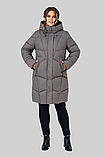 Елегантне зимове пальто-пуховик прямого силуету створене Мілорі, фото 4