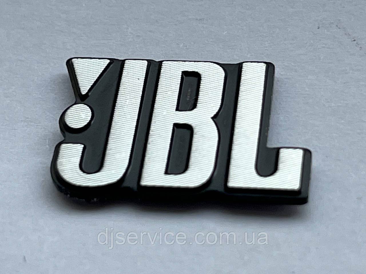 Значок, наклейка, логотип JBL 23.5x13mm на сітку колонки, фото 1