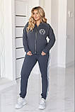 Костюм спортивний з лампасами та стразами у кольорах 3006, фото 8