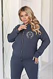 Костюм спортивний з лампасами та стразами у кольорах 3006, фото 10