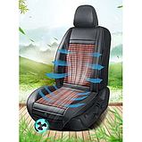 Чохол накидка на автокрісло з охолодженням вентиляцією Чохли на сидіння в авто Авточохли бамбук, фото 4