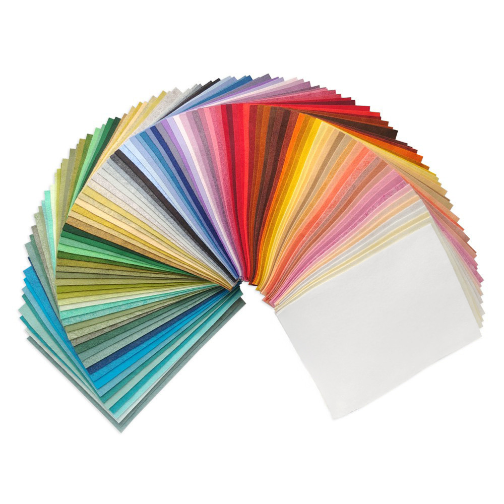 Фетр американський м'який у наборі 153 кольори, 23х31 см, 1.3 мм, напіввовняний, фото 1