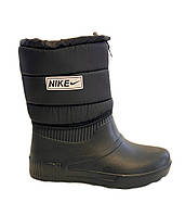 Підліткові чорні дутики ЕВА гумові чоботи 37 38 39 40 41