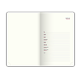 Щоденник датований BUROMAX 2026, ф.A6 SALERNO, червоний, штуч. шкіра, фото 7