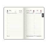 Щоденник датований BUROMAX 2026, ф.A6 SALERNO, червоний, штуч. шкіра, фото 9