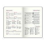 Щоденник датований BUROMAX 2026, ф.A6 SALERNO, червоний, штуч. шкіра, фото 5